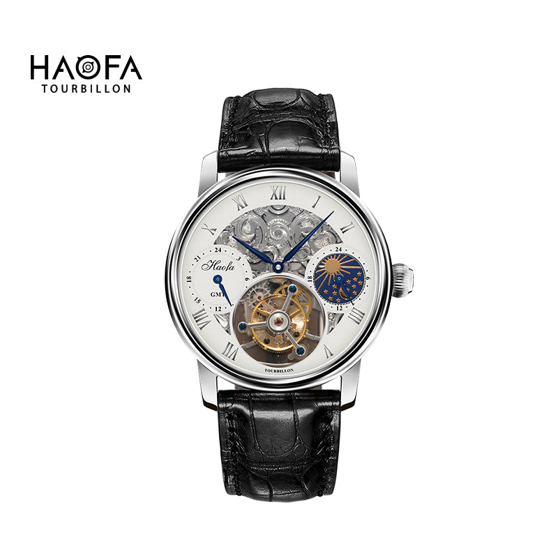 HAOFA Skeleton GMT Tourbillon Movement 1028