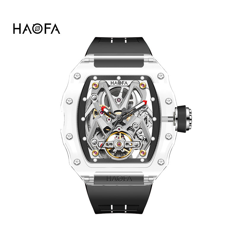HAOFA 2209 Spider Design Dial K9 Crystal Tonneau Mechanical Watch
