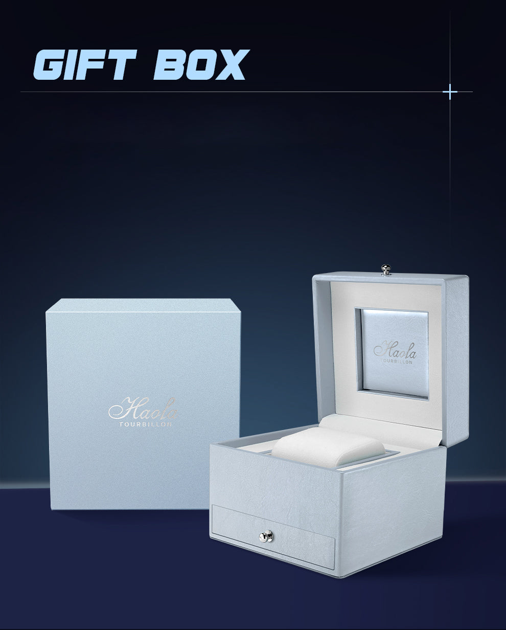 Montre automatique HAOFA de taille moyenne ultra fine en cristal K9