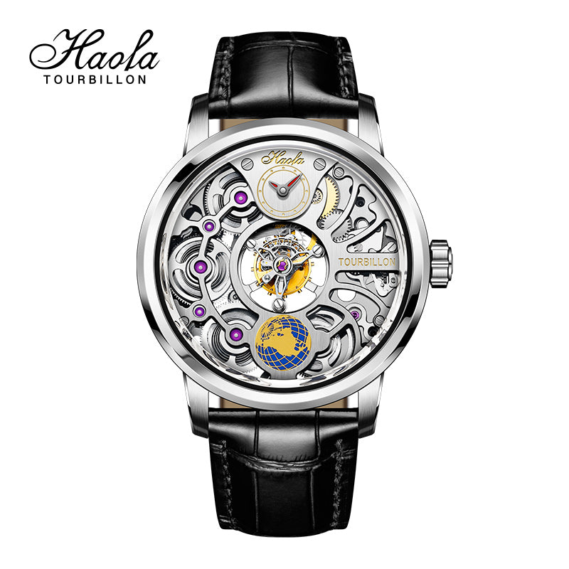 HAOFA new model 1938 Center 4 Barrel tourbillon ,120 hours power ,Most collectible art