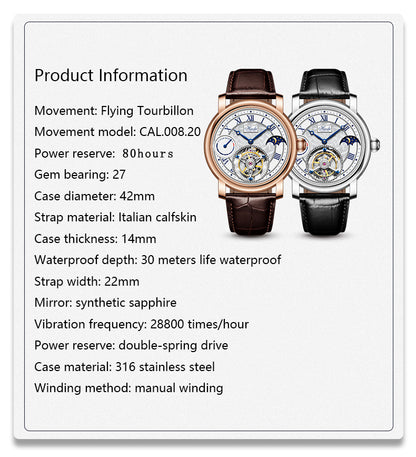 HAOFA 1016 Tourbillon Power Reserve Display