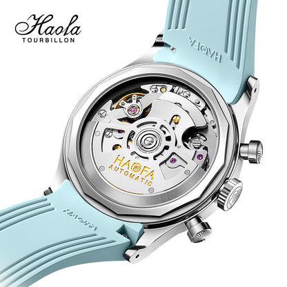 【Pre-sale】Haofa 2371 Dopamine Color Chronograph Watch Tachymeter Automatic Movement WristWatch