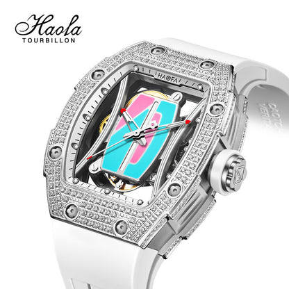 HAOFA Model 1991-1 Diamond Bezel Middle Size Automatic Watch