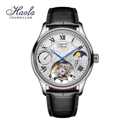 Haofa 8002 72H Sun And Moon Flying Tourbillon Automatic Watch