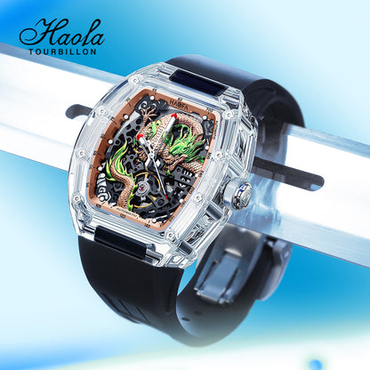 HAOFA 3D Dragon Crystal Automatic Watch 2321