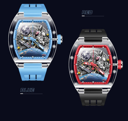 HAOFA Crystal Automatic 3D Spaceship Watch 2320