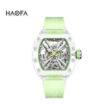 HAOFA Middle Size ultra thin K9 Crystal Automatic Watch