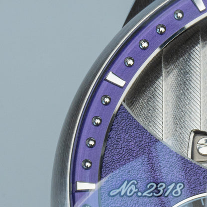 Haofa 2318 Model 3D Earth Rotating Mineral High-domed Crystal Watches