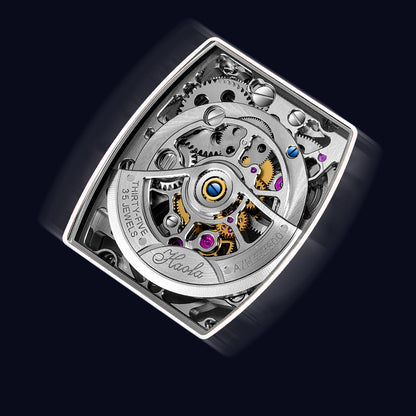 HAOFA Carbon Fiber and Crystal Bezel Automatic Tourbillon Movement 1901-3  Free-sprung  balance