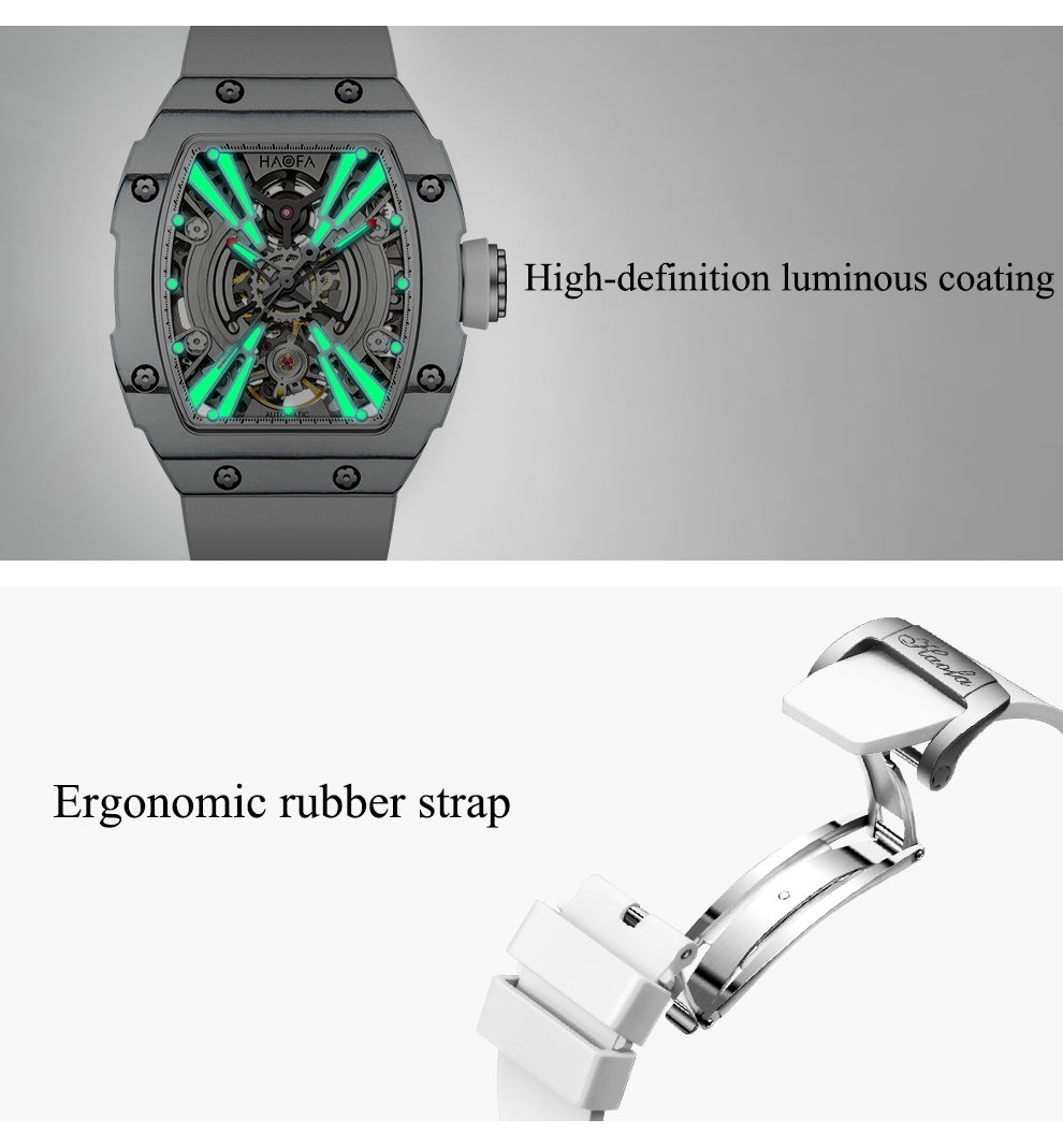 HAOFA Middle Size (37.5*43)  carbon fiber Automatic wristwatches 1906L