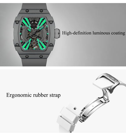 HAOFA Middle Size (37.5*43)  carbon fiber Automatic wristwatches 1906L