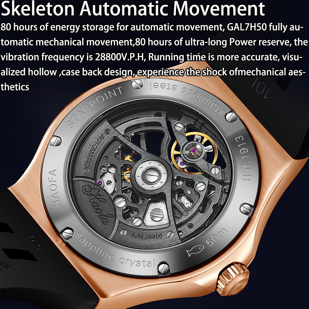 Haofa Skeleton Automatic Watch 1913-1