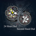Haofa 1978 Carbon Fiber Car Rim Design Automatic Movement 24H Dial Wrist Watch