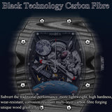 HAOFA Carbon Fibre Automatic 3D Spaceship Watch 1986