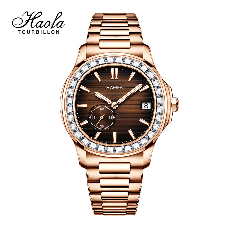 HAOFA Automatic Micro Rotor Diamond Bezel Watch Model 2290