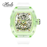 HAOFA Colorful Crystal Case Automatic Watch 72H Power Model 2203