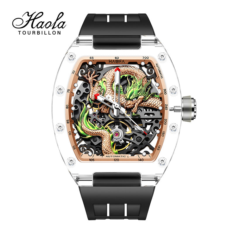 HAOFA 3D Dragon Crystal Automatic Watch 2321