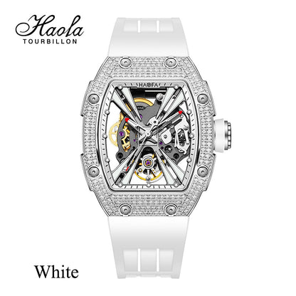 Haofa 1993S Middle Size Diamond Bezel X Element Skeleton Automatic Watch