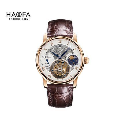 HAOFA Skeleton GMT Tourbillon Movement 1028