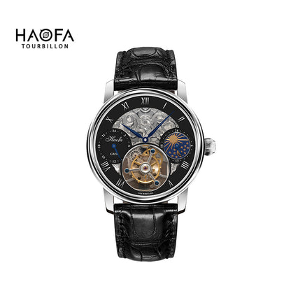 HAOFA Skeleton GMT Tourbillon Movement 1028