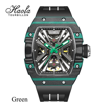 HAOFA Model 1929 Carbon Fiber Bezel 80 hours Power Automatic Movement watches