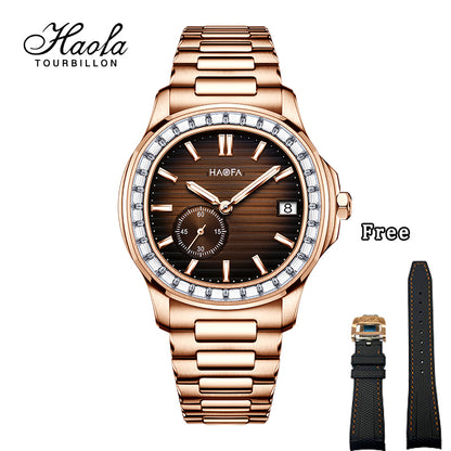 HAOFA Automatic Micro Rotor Diamond Bezel Watch Model 2290