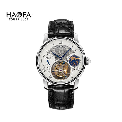 HAOFA Skeleton GMT Tourbillon Movement 1028