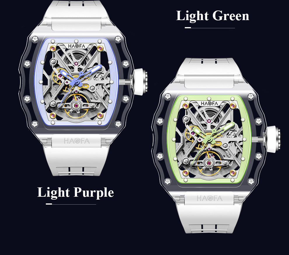 HAOFA All K9 Crystal Automatic Mechanical Watches Model 2202