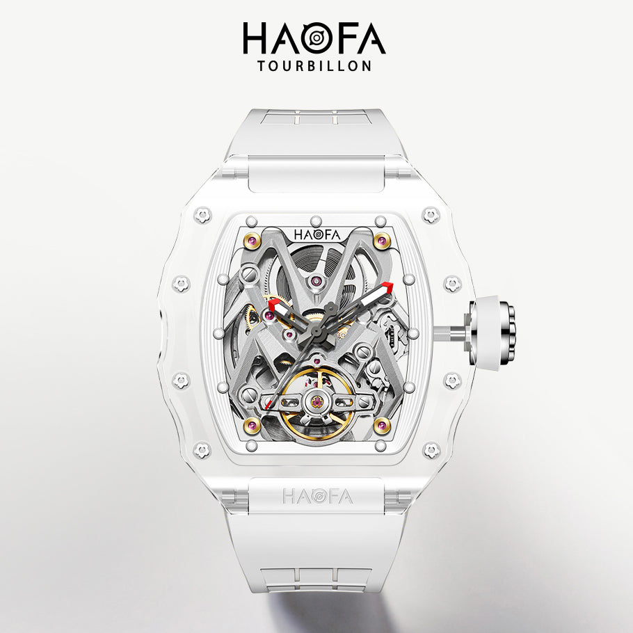 HAOFA 2209 Spider Design Dial K9 Crystal Tonneau Mechanical Watch