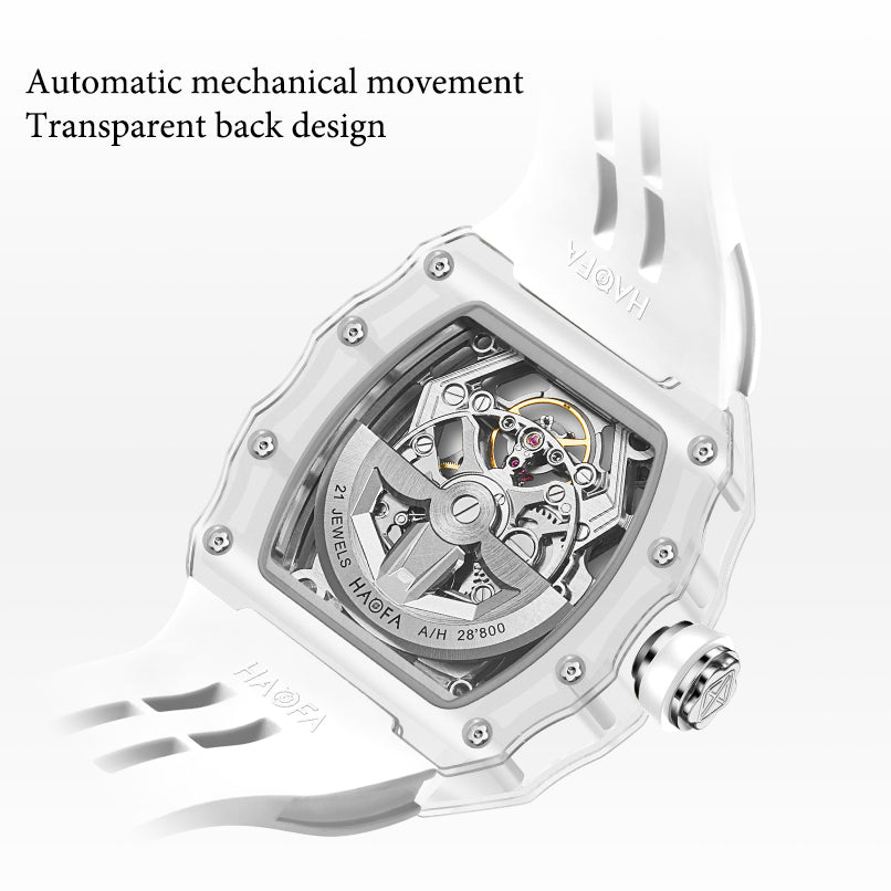 HAOFA 2209 Spider Design Dial K9 Crystal Tonneau Mechanical Watch