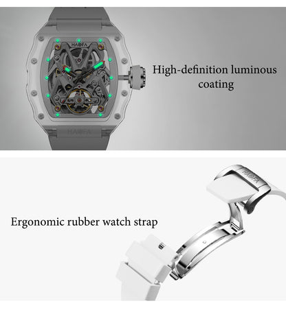 HAOFA 2209 Spider Design Dial K9 Crystal Tonneau Mechanical Watch