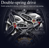 HAOFA 2311 Model Limited 500 Pcs All Carbon Fiber Automatic Tourbillon Watch Double-Spring 72 Hour power
