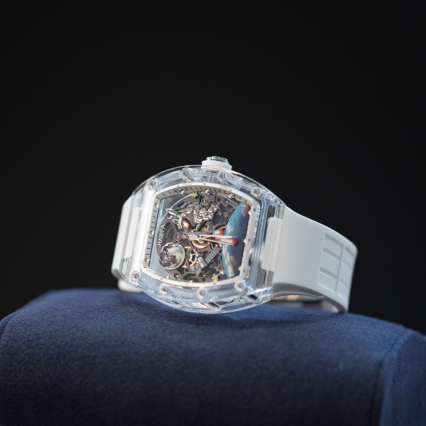 HAOFA Crystal Automatic 3D Spaceship Watch 2320