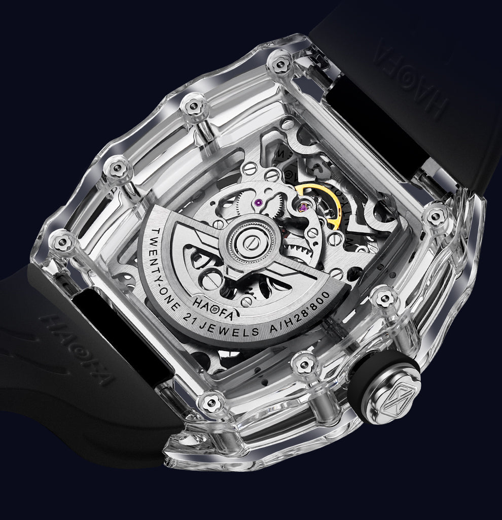 Haofa Crystal 2323 3D Dragon and Horse 72H Automatic Watch