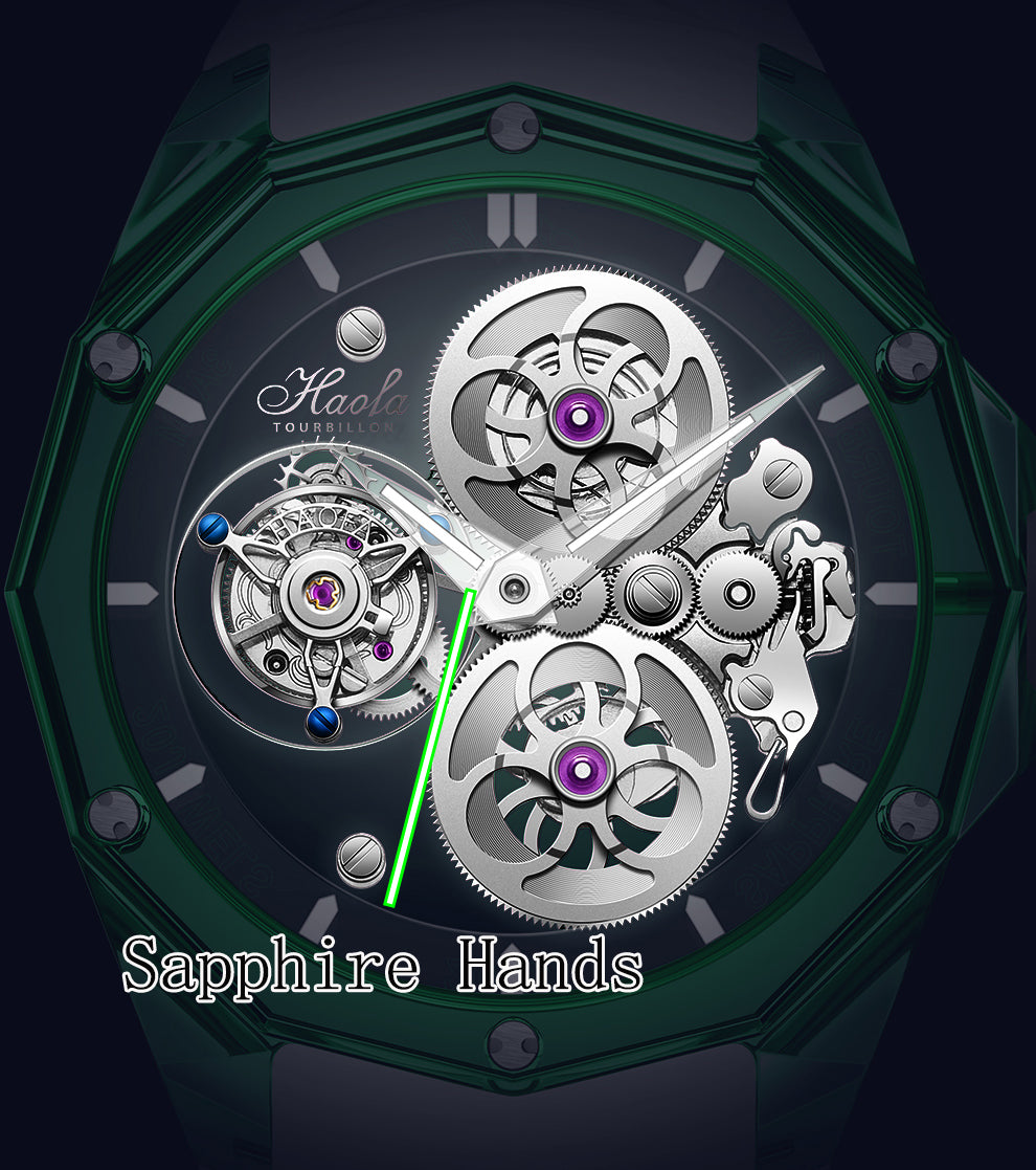 Haofa 2388 Mystery Tourbillon Manual Winding All Yttrium Aluminium Garnet Watch