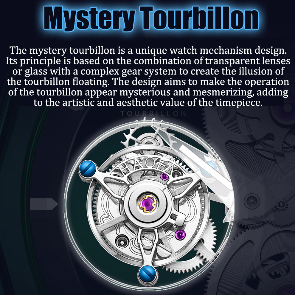 Haofa 2388 Mystery Tourbillon Manual Winding All Yttrium Aluminium Garnet Watch