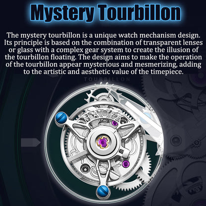 Haofa 2388 All Sapphire Case Mystery Tourbillon Manual Winding Watch