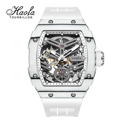 HAOFA 1982 Navigator Skeleton Carbon Fiber Automatic Mechanical Watch