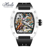 Haofa Crystal 2323 3D Dragon and Horse 72H Automatic Watch