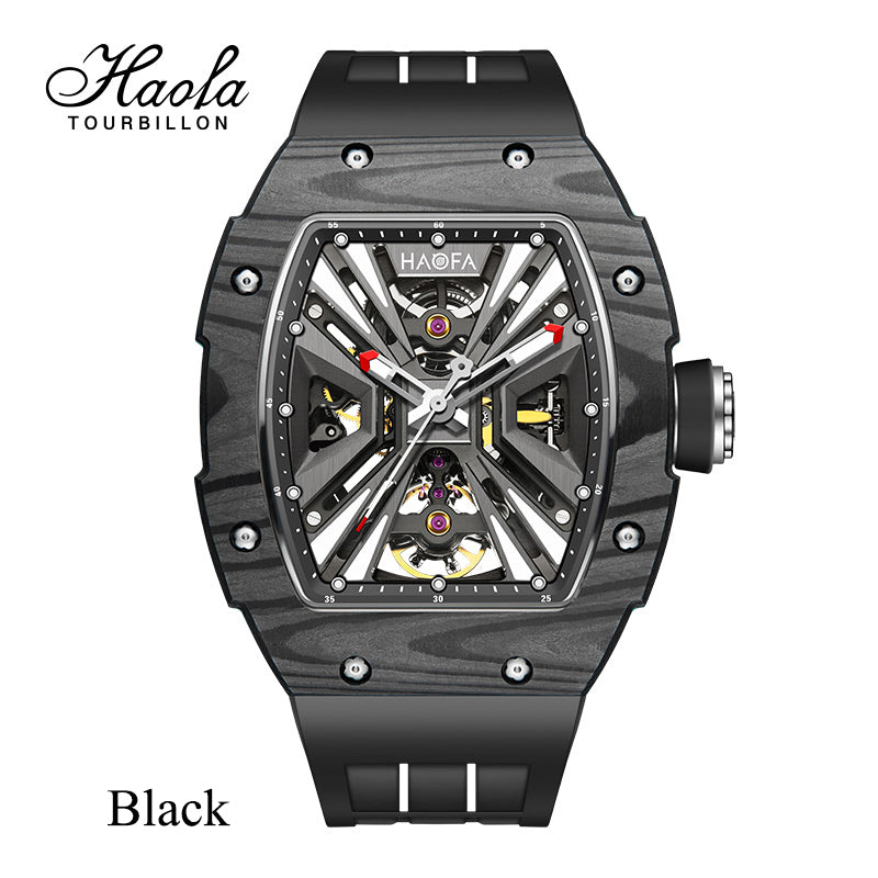 HAOFA Model 1929 Carbon Fiber Bezel 80 hours Power Automatic Movement watches