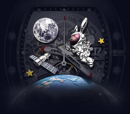 HAOFA Crystal Automatic 3D Spaceship Watch 2320