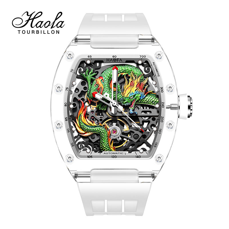 HAOFA 3D Dragon Crystal Automatic Watch 2321