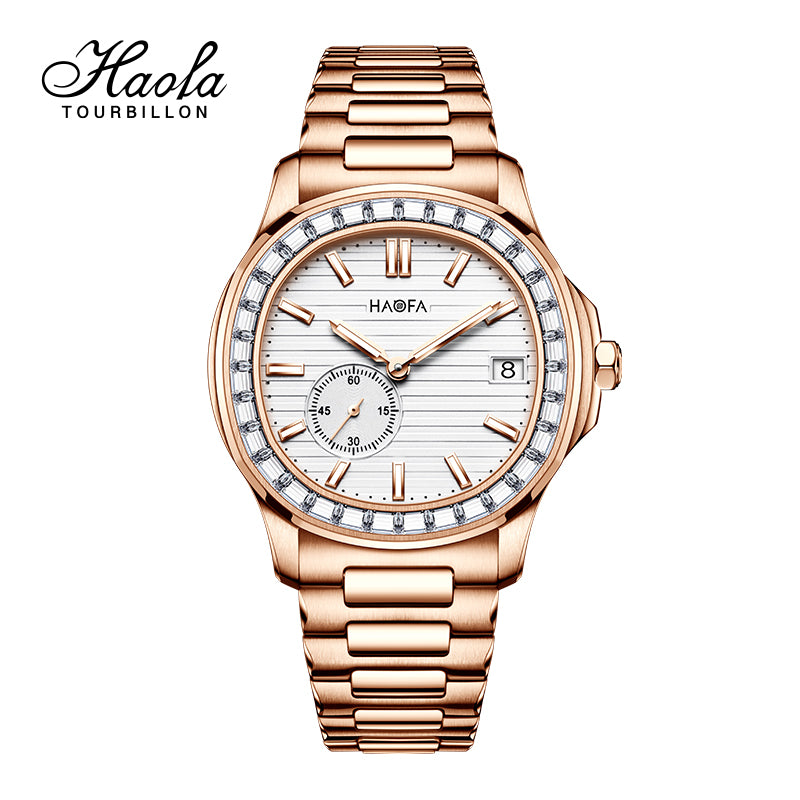 HAOFA Automatic Micro Rotor Diamond Bezel Watch Model 2290