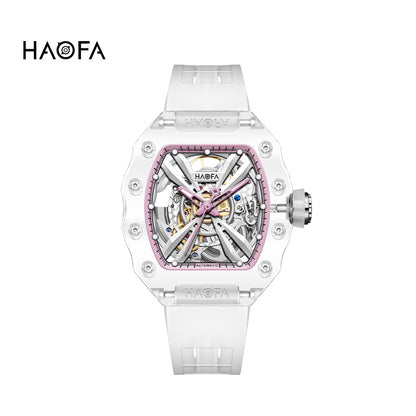 HAOFA Middle Size ultra thin K9 Crystal Automatic Watch