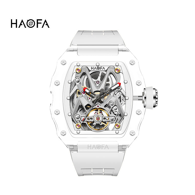 HAOFA 2209 Spider Design Dial K9 Crystal Tonneau Mechanical Watch