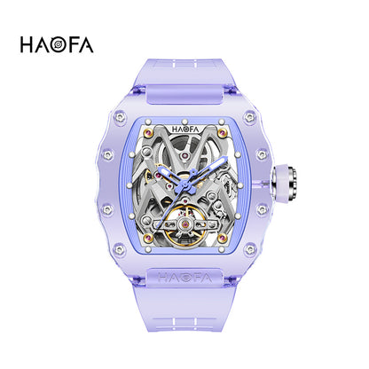 HAOFA 2209 Spider Design Dial K9 Crystal Tonneau Mechanical Watch