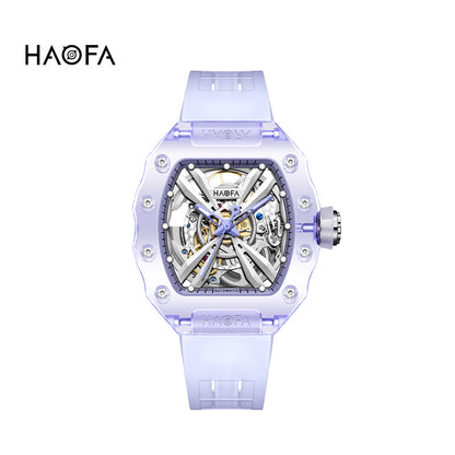 HAOFA Middle Size ultra thin K9 Crystal Automatic Watch