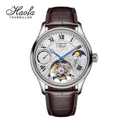 Haofa 8002 72H Sun And Moon Flying Tourbillon Automatic Watch