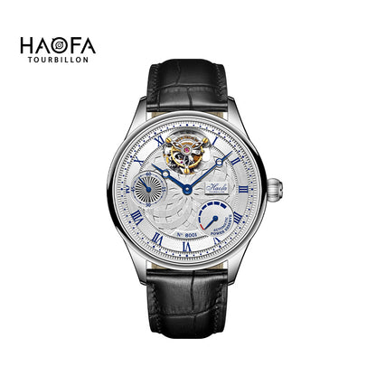 HAOFA 12'clock Power Reserve Display Automatic Tourbillon Watch 8001