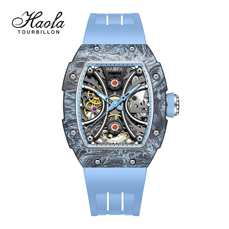 Haofa 1909L-1 Middle Size Carbon Fiber Automatic Watch Super Luminous 40H Power